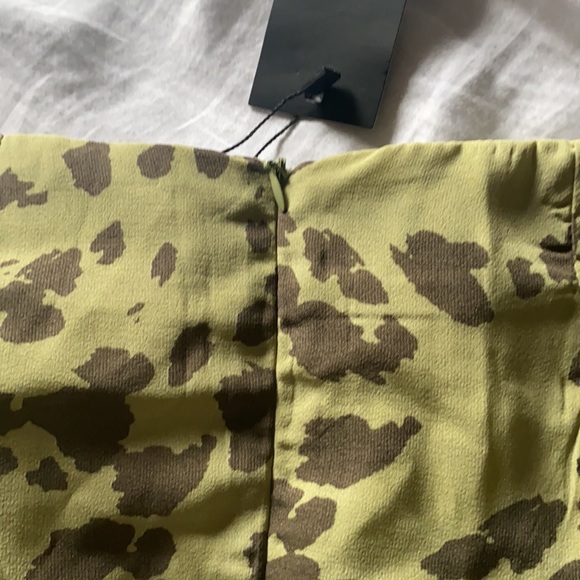ruffle cow print mini skirt - Picture 2 of 2